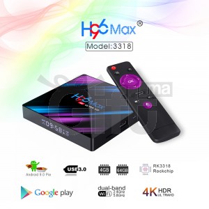 H96 Max 4 Go / 32 Go Android 9 - Android TV