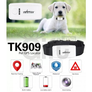 KSTAR Tk909 Smart pour animal domestique GPS Tracker pour chien/chat/Vache avec Gardiennage virtuel