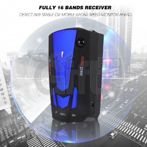 Detecteur de radar 16 Band V7 GP Voice Alert Laser LED