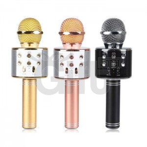 Microphone Bluetooth Sans Fil Haut Parleur Pour KARAOKÉ - WS-858 