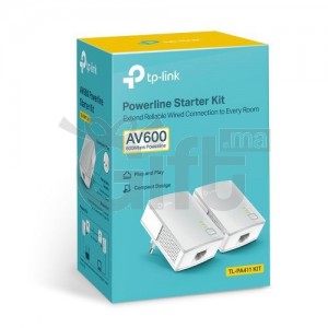 TP Link Pack 2 CPL Câble AV600 600Mbps TL-PA411 KIT