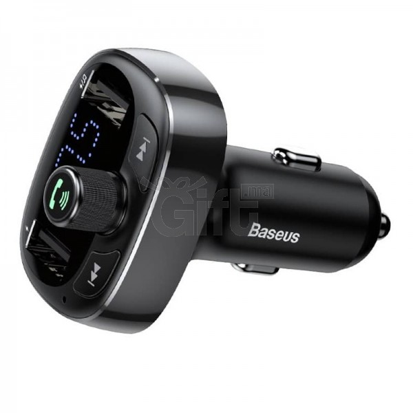 16€ sur Sans fil allume-cigare Transmetteur FM Bluetooth Adaptateur Radio  MP3 Kit de voiture Chargeur USB - Transmetteur audio - Achat & prix