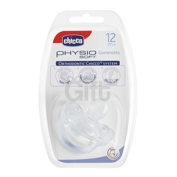 CHICCO – Sucette Physio en Silicone – 12 +