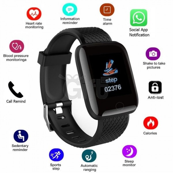 D13 Smart Fitness Bracelet Tracker Heart Rate Monitor Smartband