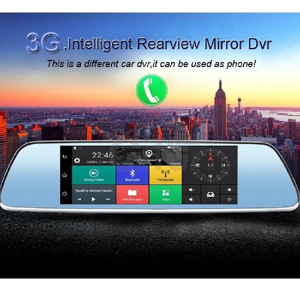 DVR camera voiture miroir plein écran 10 pouces tactile Maroc à prix pas  cher | Autogear