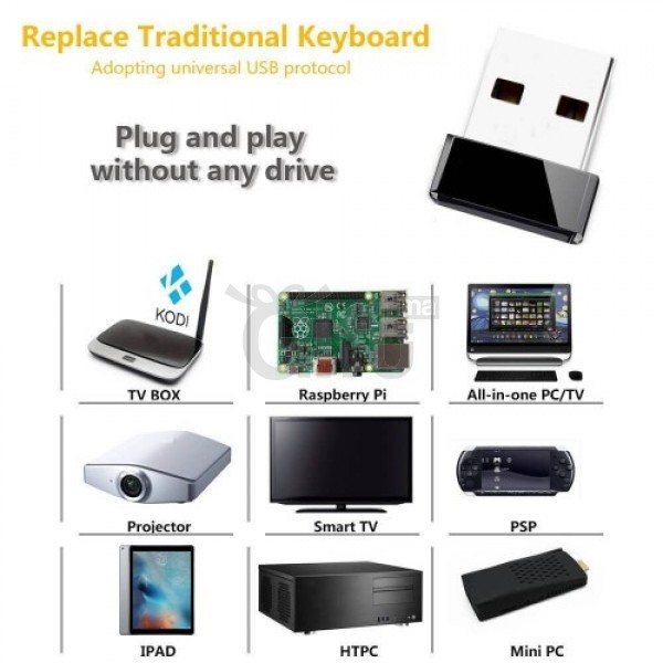 Mini Clavier Bluetooth avec Touchpad souris à distance pour TV BOX pour  Android, Windows PC, HTPC, IPTV, Raspberry Pi, Xbox 360, PS3, PS4