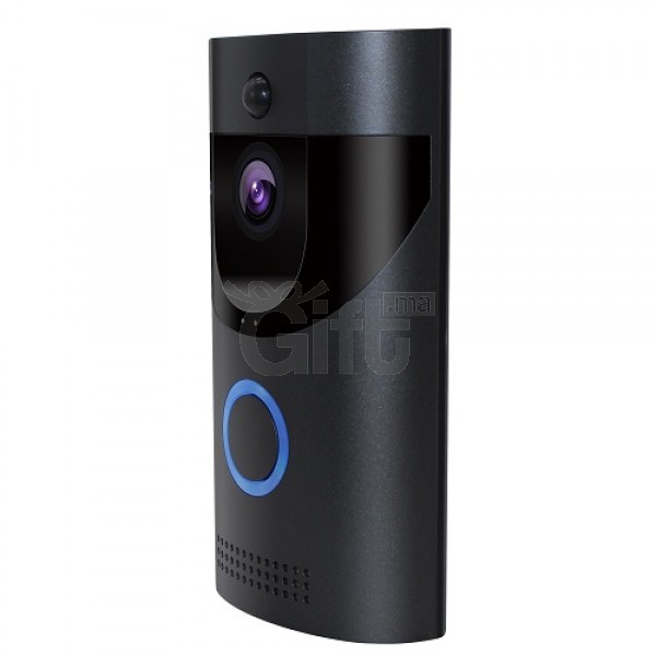 1080P HD sans fil sonnette avec caméra Smart vidéo sonnette Wifi étanche  Vision nocturne porte téléphone moniteur maison sécurité caméra, ✓  Meilleur prix au Maroc et ailleurs