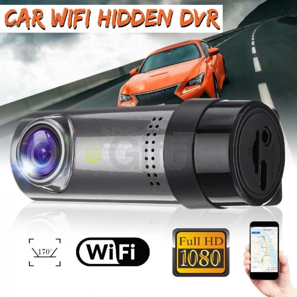 Caméra de sécurité solaire sans fil Mini-voiture DVR Caméra Dashcam 360  WiFi Smart Car Dat Dash Caméra 1080P Enregistreur de l'enregistreur  d'enregistrement vidéo G-Sensor Night Vision Dash Cam pour l : 