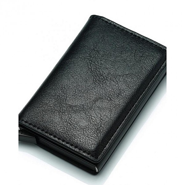 Porte-monnaie - coin card slimpuro - rangement des pièces - pratique - en  aluminium - noir SLIMPURO Pas Cher 