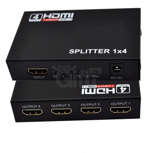 Splitter HDMI, 1 entrée HDMI vers 2 sorties HDMI
