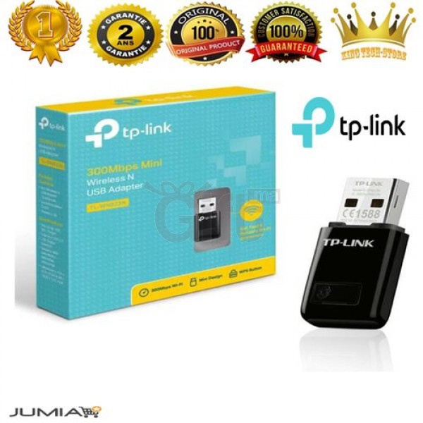 TP-Link Clé WiFi N 300 Mbps, Mini Adaptateur USB wifi, Dongle wifi TL-WN823N