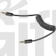 Câble Auxiliaire de voiture mâle à mâle jack 3.5mm coude audio 2000mm