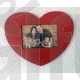 Cadre Photo Forme Cœur - Rouge