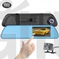 Rétroviseur DVR dashcam double objectif tactile
