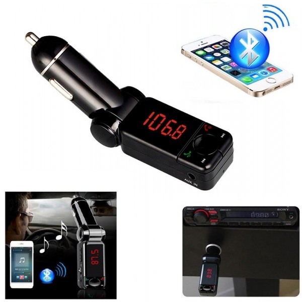 Bluetooth Car Charger Handsfree FM Transmitter - M318 - Chez Gift.Ma Boutique des cadeaux aux meilleurs prix en ligne au Maroc