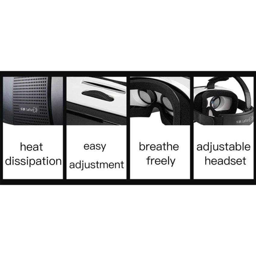 Lunettes de réalité virtuelle 3D VR, merveilleuse expérience Real 3D + Manette De Jeu Portable - Lefant
