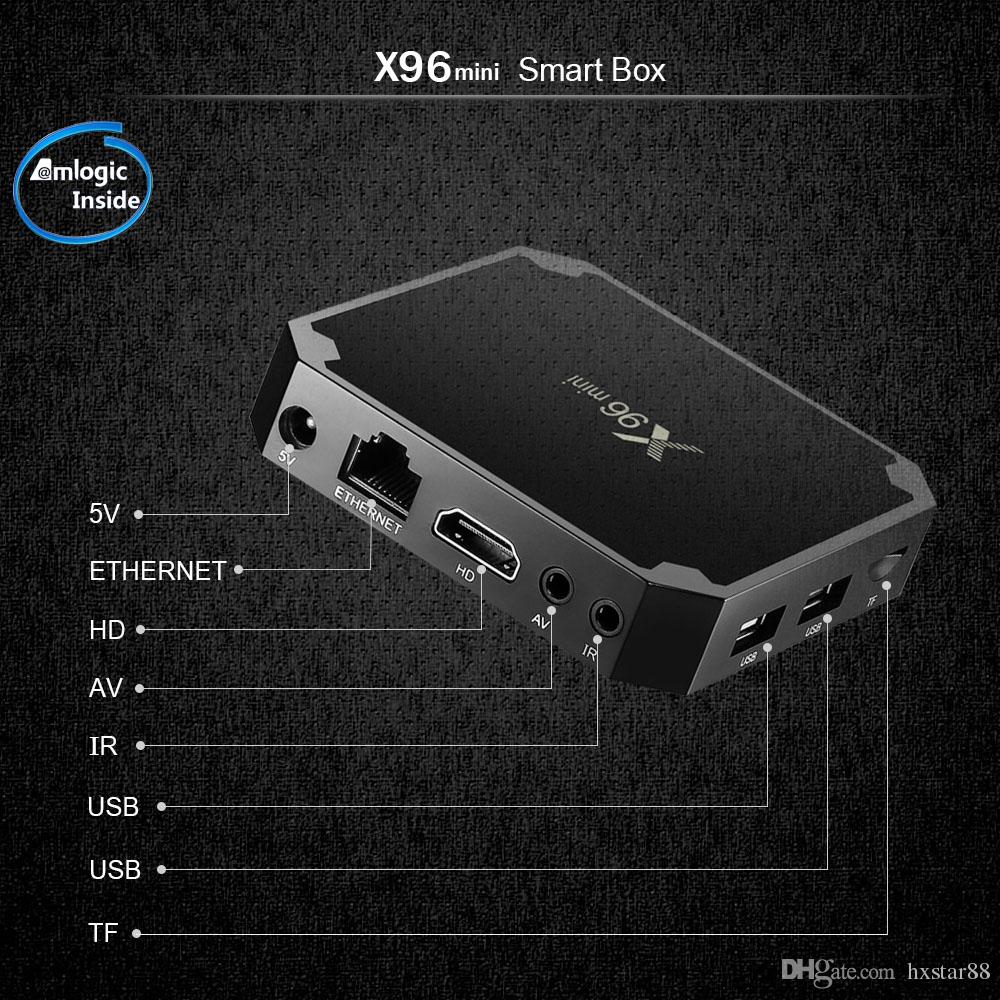 Mini - X96 - TV Box - 4K - Android 7.1 TV - 2 GB 16 GB_ Chez Gift.Ma Boutique des cadeaux aux meilleurs prix en ligne au Maroc